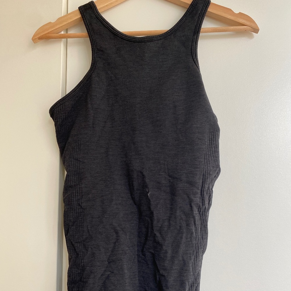 Lululemond Black Racerback Top w/ Built In Support (Size 8)